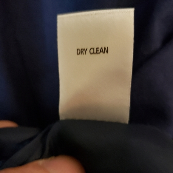 Vintage Lester Square Wool Blazer Navy Blue Size 12 - Picture 11 of 12